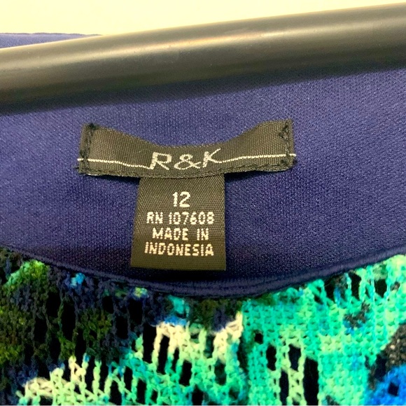 R & K New with tags. Women’s crochet lace dress size 12 - Picture 4 of 10